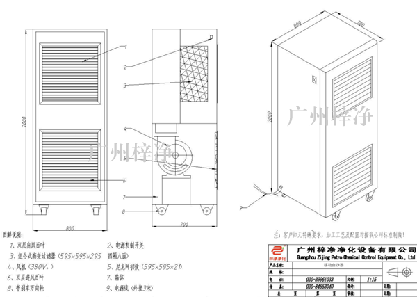 不銹鋼空氣凈化器方案圖